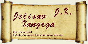 Jelisav Kangrga vizit kartica